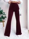 2026 Autumn/Winter new style European and American cross-border high-waisted corduroy flared pants solid color casual wide-leg long sweatpants for women undefined